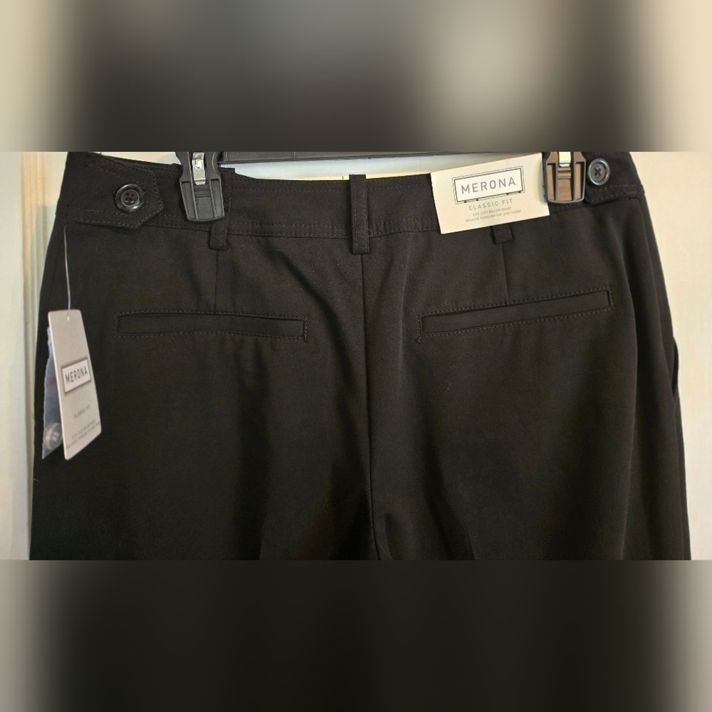 NWT | Merona | Women's Wide-Leg Dress Pants | Color: Black | Size: 10 - Picture 10 of 13